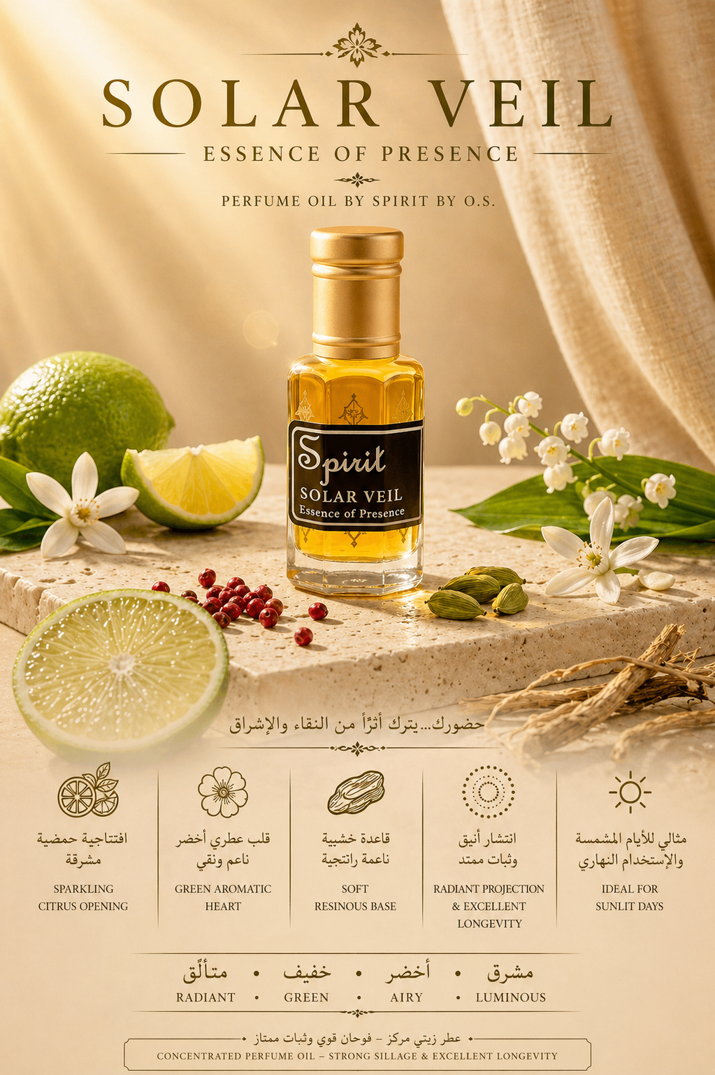 Solar Veil – Luminous Citrus Bloom